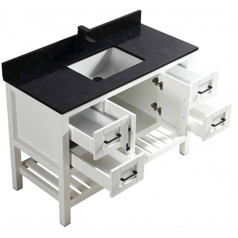SIF 48" bois massif - Blanc
