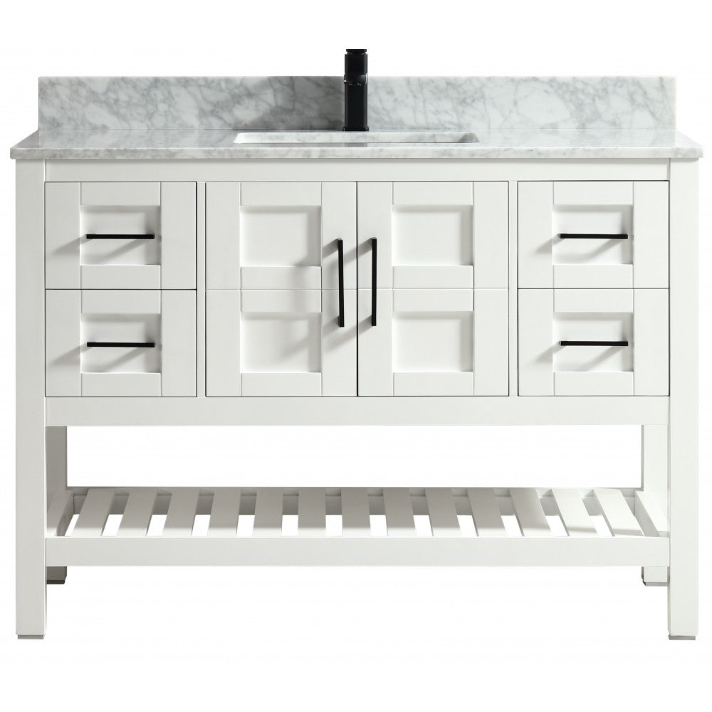 SIF 48" bois massif - Blanc