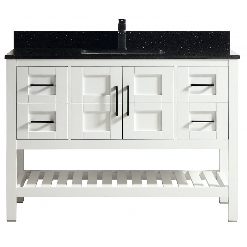 SIF 48" bois massif - Blanc