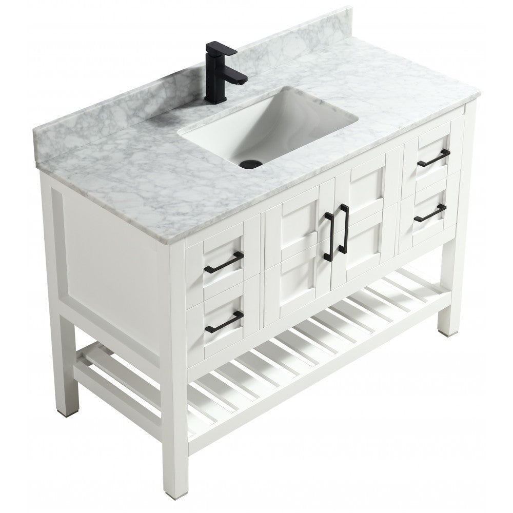 SIF 48" bois massif - Blanc