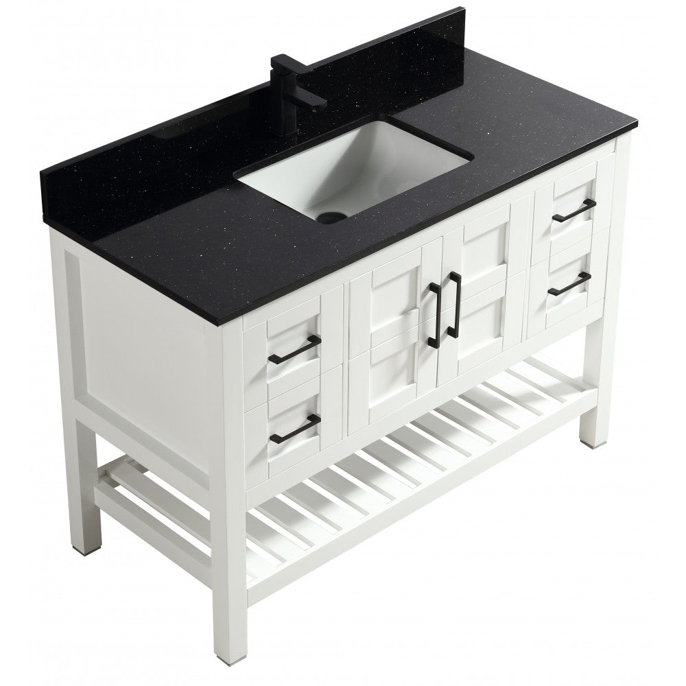 SIF 48" bois massif - Blanc