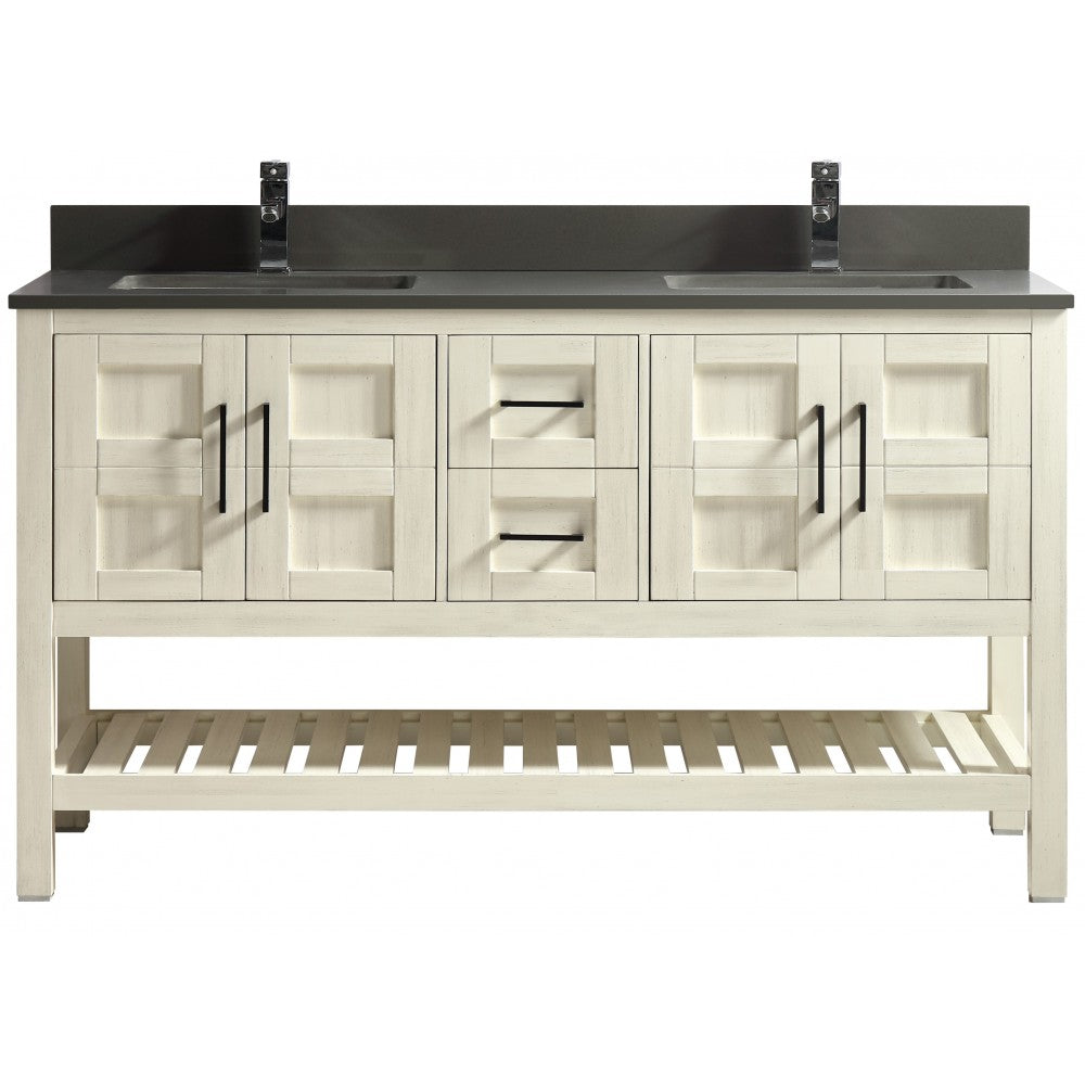 SIF 60" bois massif - Beige antique