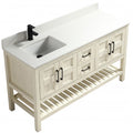 SIF 60" bois massif - Beige antique
