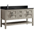 SIF 60" bois massif - Gris antique