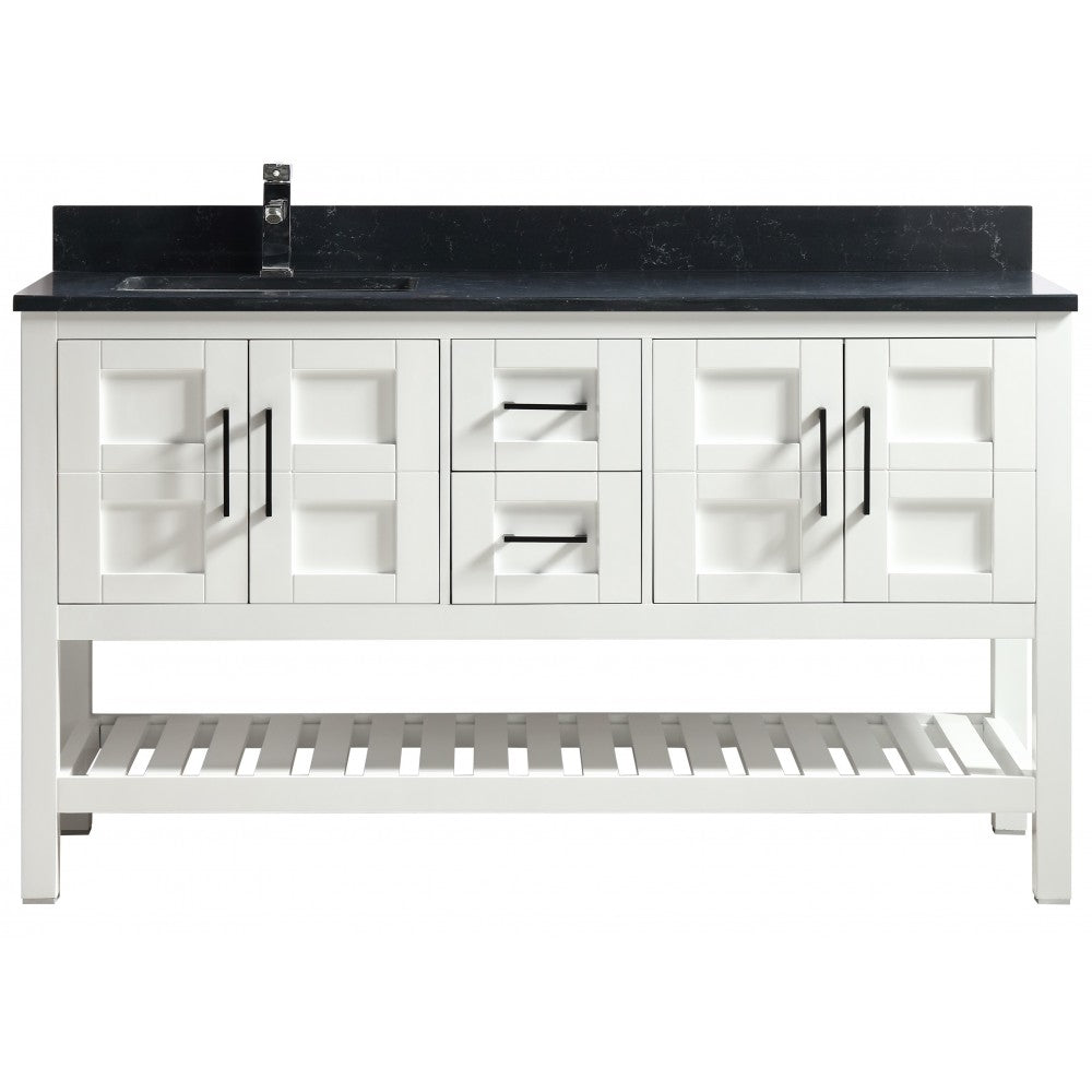 SIF 60" bois massif - Blanc