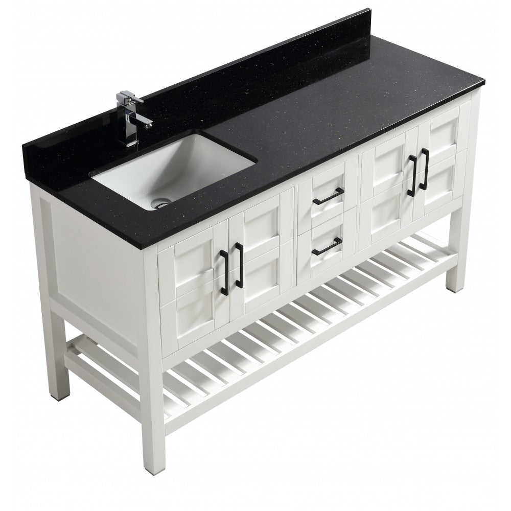 SIF 60" bois massif - Blanc