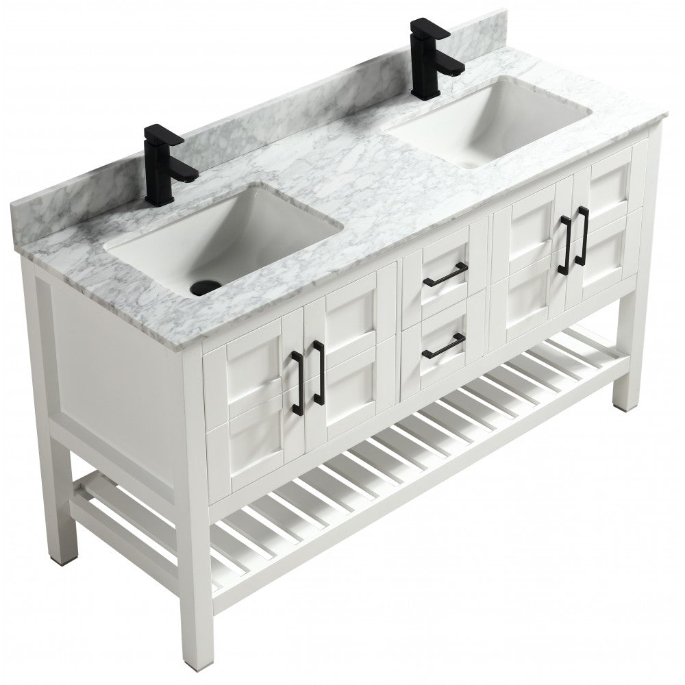 SIF 60" bois massif - Blanc