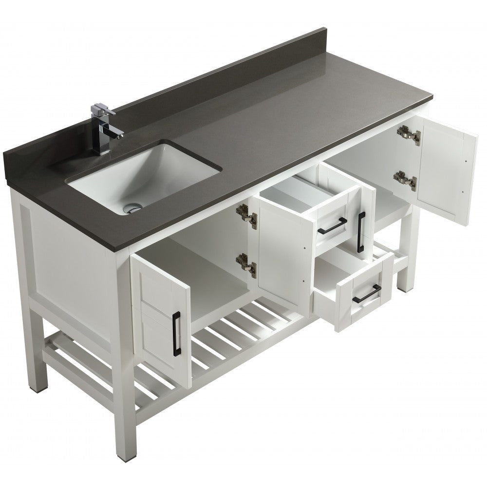 SIF 60" bois massif - Blanc
