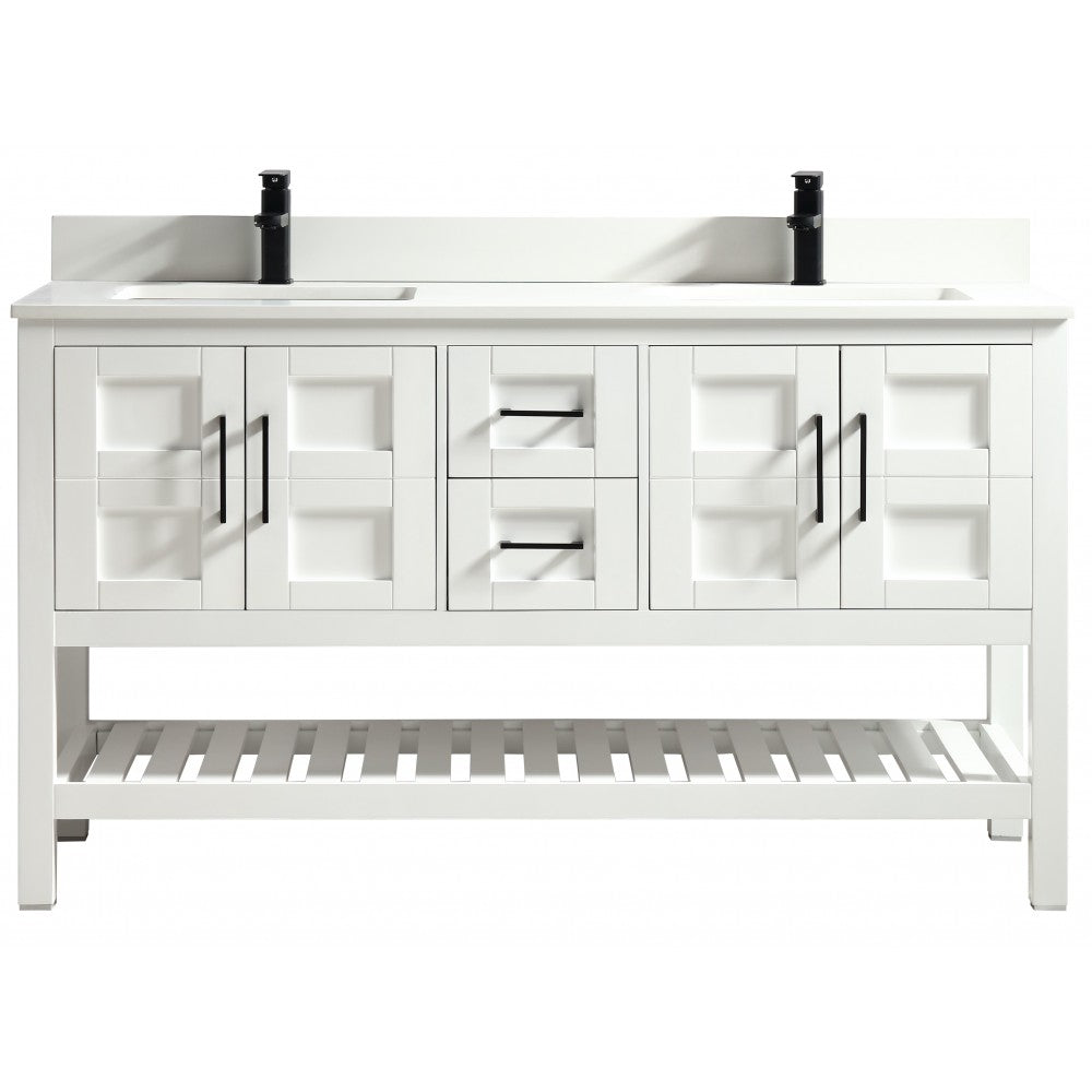 SIF 60" bois massif - Blanc
