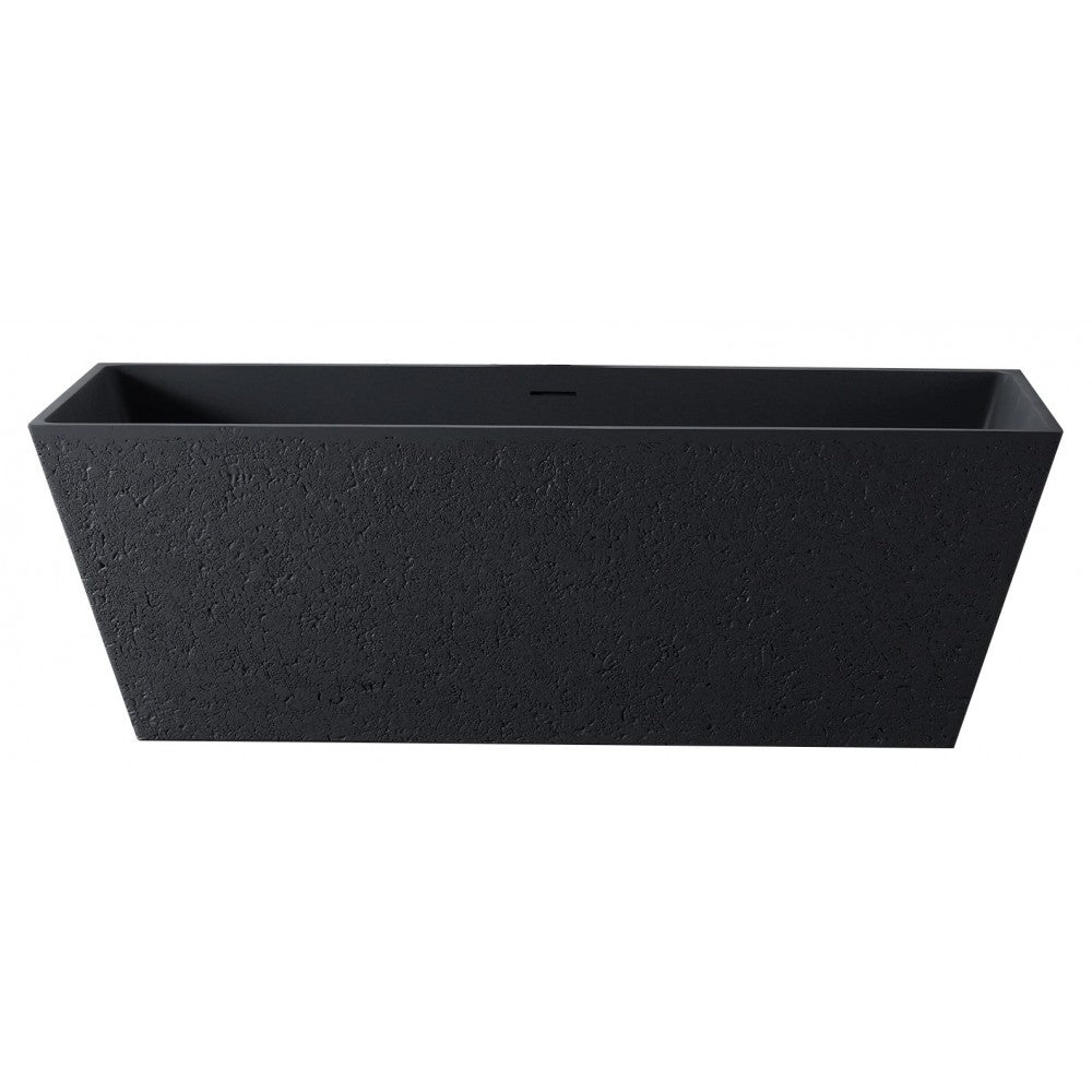 Bain autoportant en istone 63" gris mat – Yamato