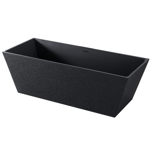 Bain autoportant en istone 63" gris mat – Yamato