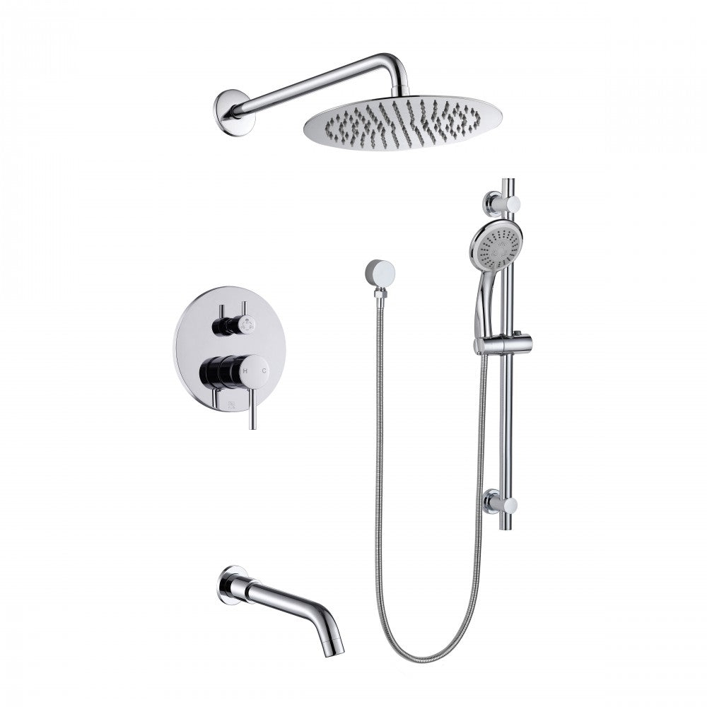 Kami, Robinet de bain et douche - Chrome poli