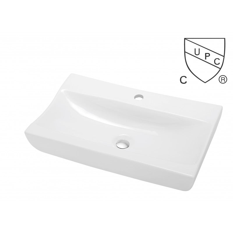 Fidji 25", Lavabo en porcelaine