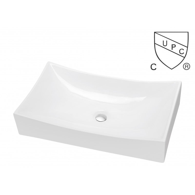 Indra 25.6", Lavabo en porcelaine
