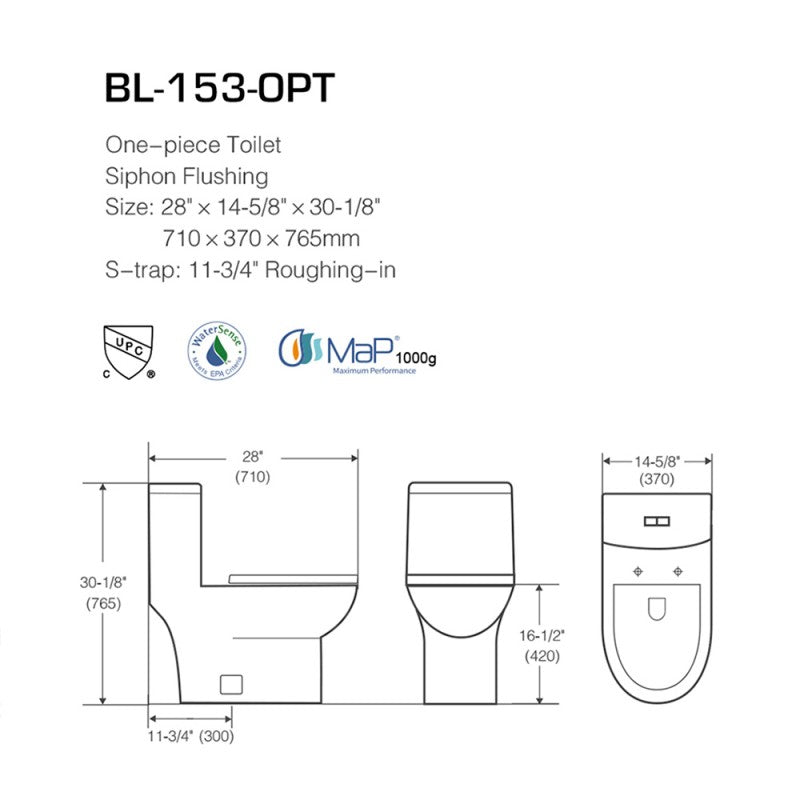 Eana, Toilette monopièce