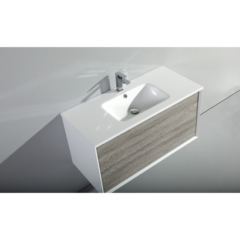 Java 39,5'', Vanité flottante - Wax Oak