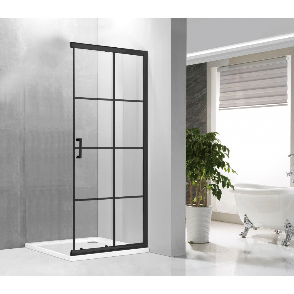 Dio 60", Porte de douche noire