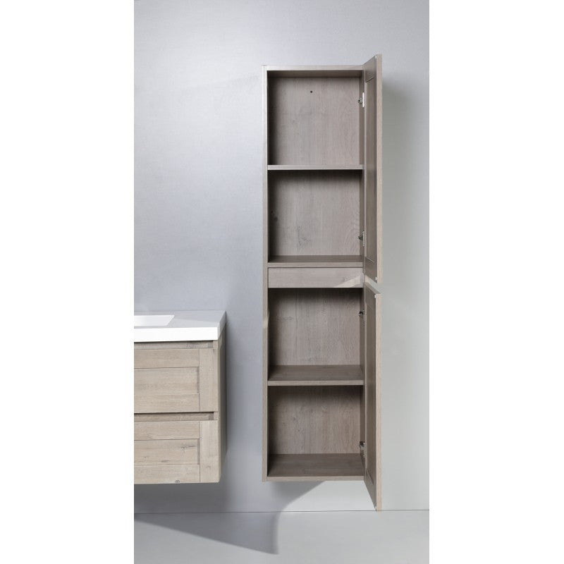 Kiev 15.75", Meuble de côté en mélamine - Mo oak