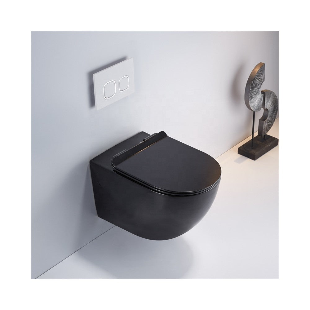 Vattis noire, toilette murale