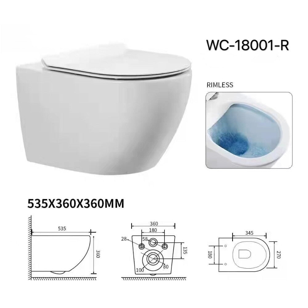 Ogi, toilette murale