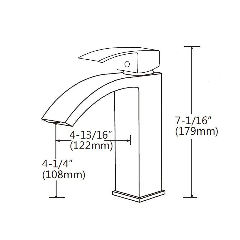 Déméter, Robinet de lavabo - Chrome poli