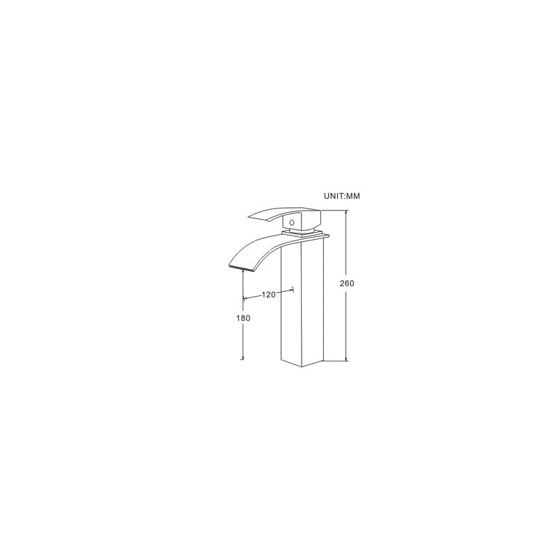 Gaia, Robinet de vasque - Chrome poli