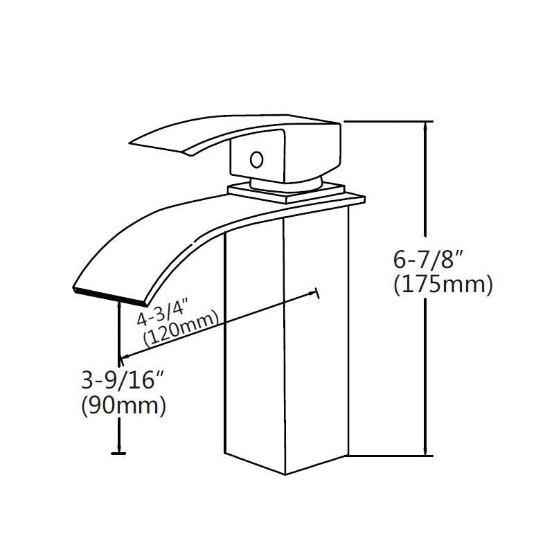 Déméter, Robinet de lavabo - Chrome poli