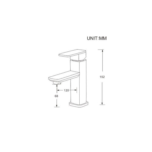 Ares, Robinet de lavabo - Chrome poli