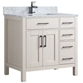 Vanité de salle de bain Goli 36'' – bois massif greige
