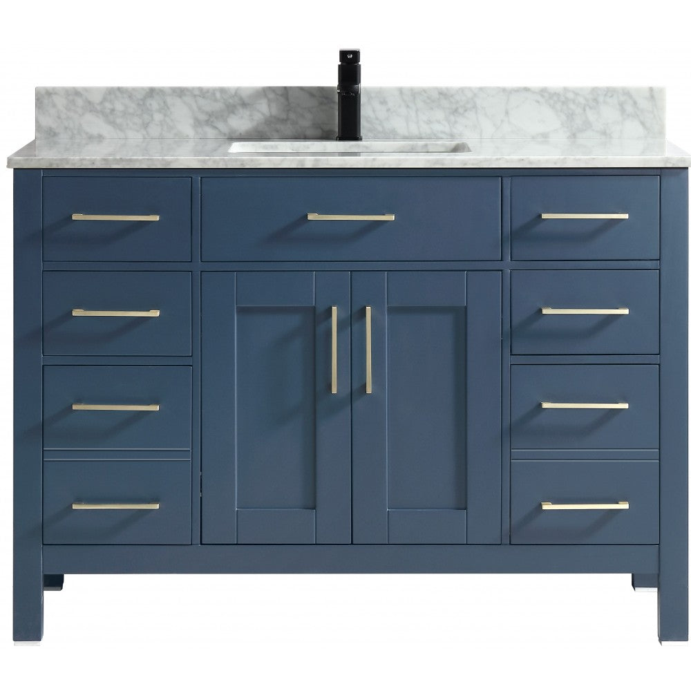 Vanité de salle de bain Goli 48'' – Bleu antique