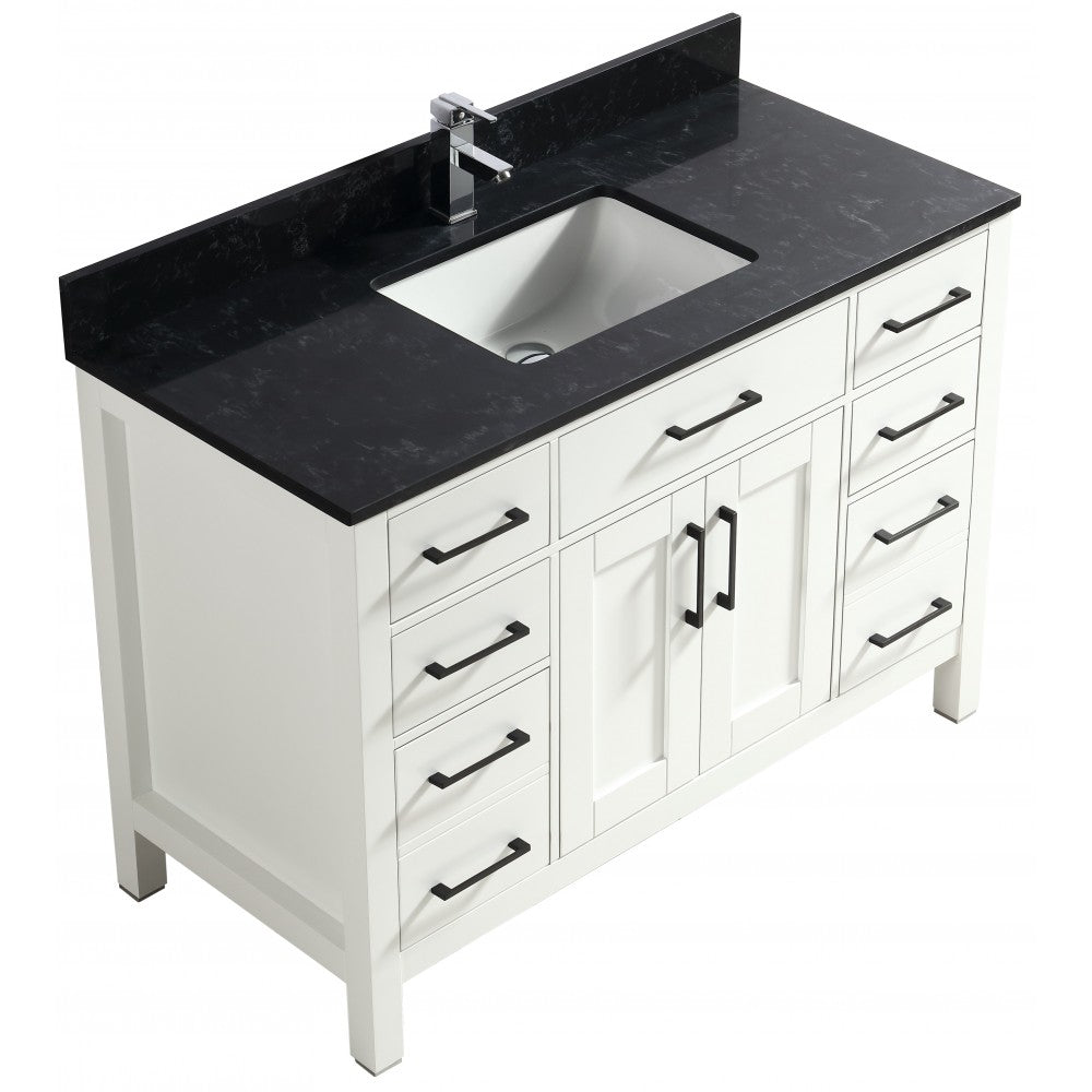 Vanité de salle de bain Goli 48'' – Blanc
