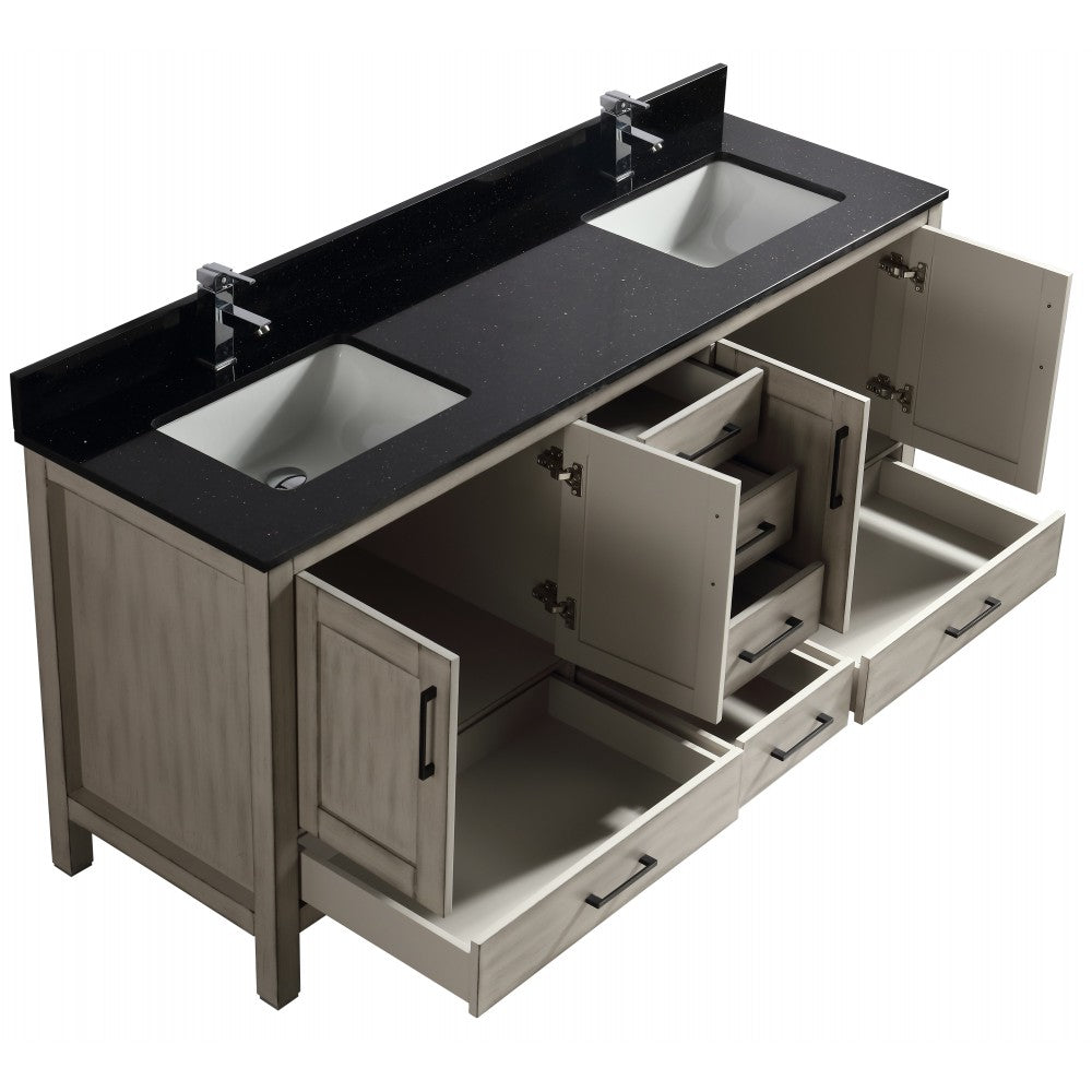 Goli 72" bois massif, Gris antique