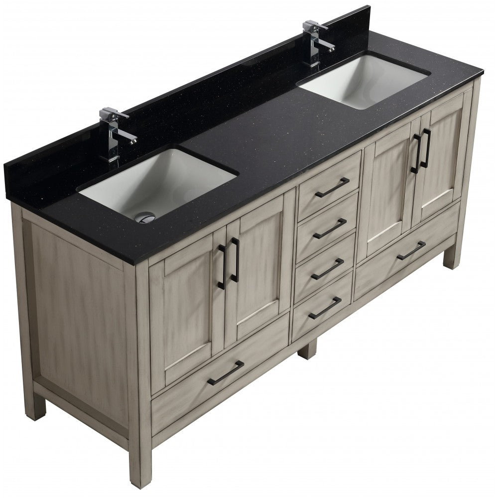 Goli 72" bois massif, Gris antique