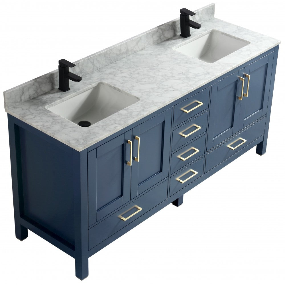 Goli 72" bois massif, Bleu antique