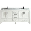 Goli 72" bois massif, Blanc