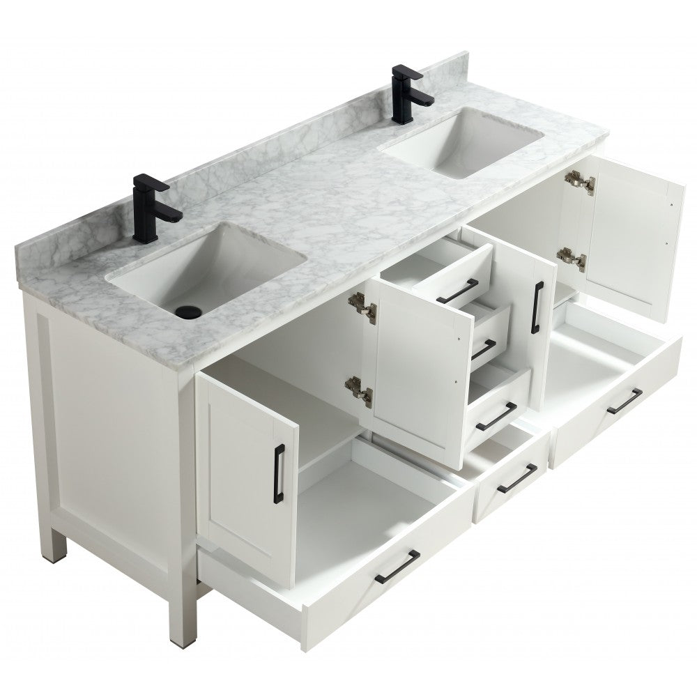 Goli 72" bois massif, Blanc