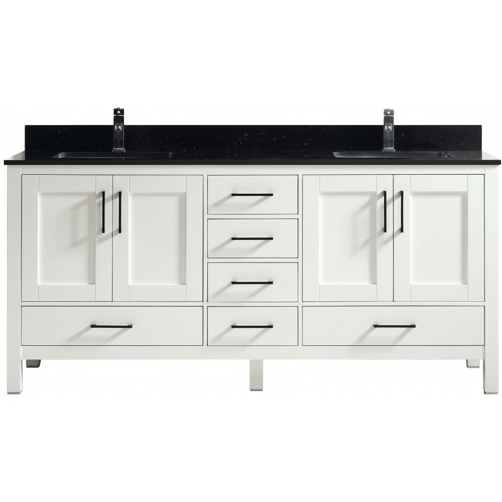 Goli 72" bois massif, Blanc