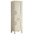 Armoire de salle de bain Lyon 20'', Meuble de rangement en bois - Beige antique