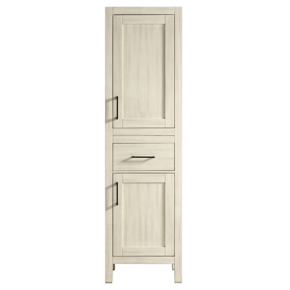 Armoire de salle de bain Lyon 20'', Meuble de rangement en bois - Beige antique