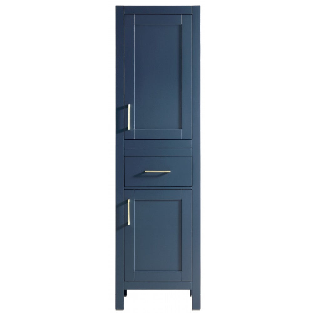 Armoire de salle de bain Lyon 20'', Meuble de rangement en bois - Bleu antique