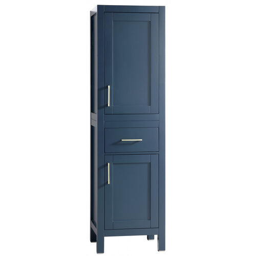 Armoire de salle de bain Lyon 20'', Meuble de rangement en bois - Bleu antique