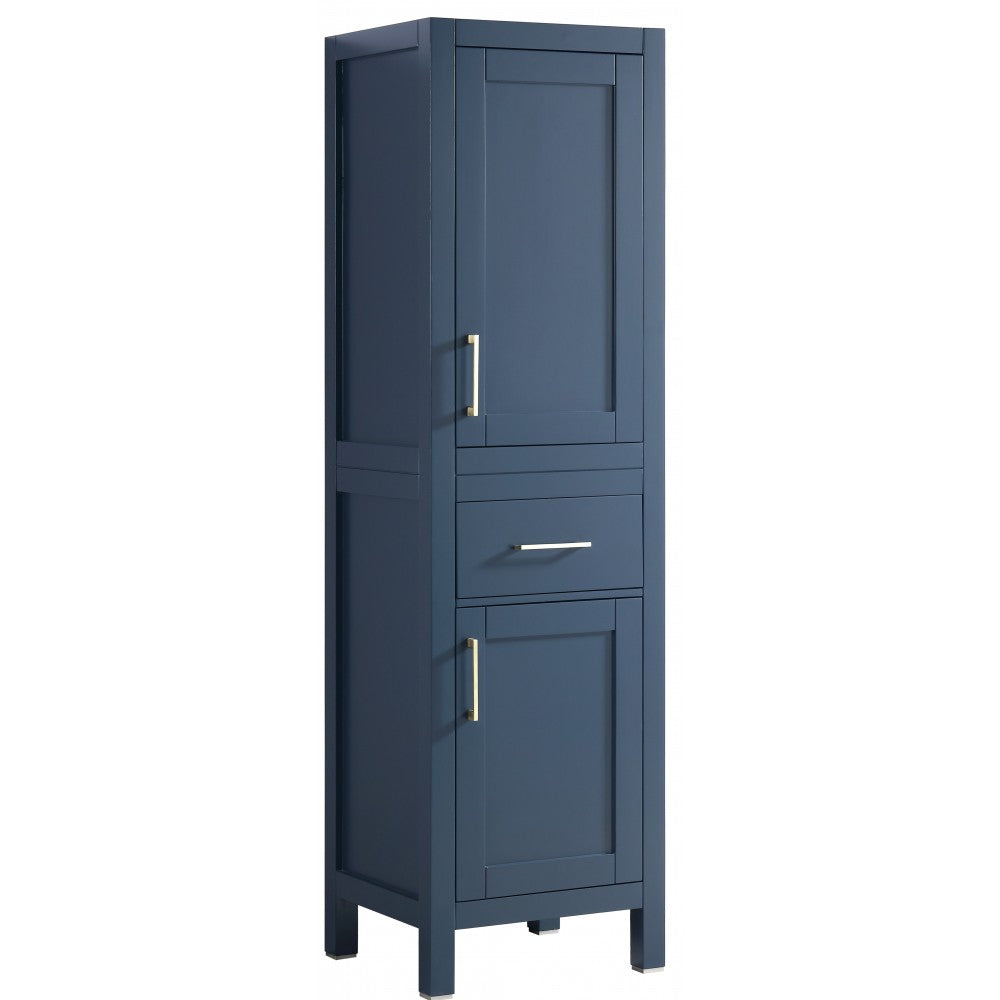 Armoire de salle de bain Lyon 20'', Meuble de rangement en bois - Bleu antique