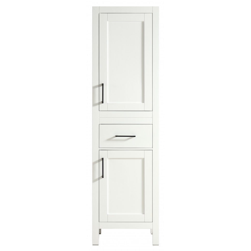 Armoire de salle de bain Lyon 20'', Meuble de rangement en bois - Blanc