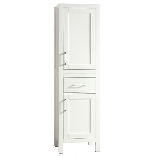 Armoire de salle de bain Lyon 20'', Meuble de rangement en bois - Blanc