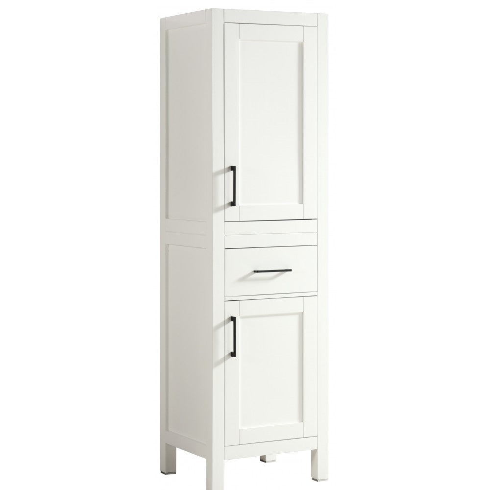 Armoire de salle de bain Lyon 20'', Meuble de rangement en bois - Blanc