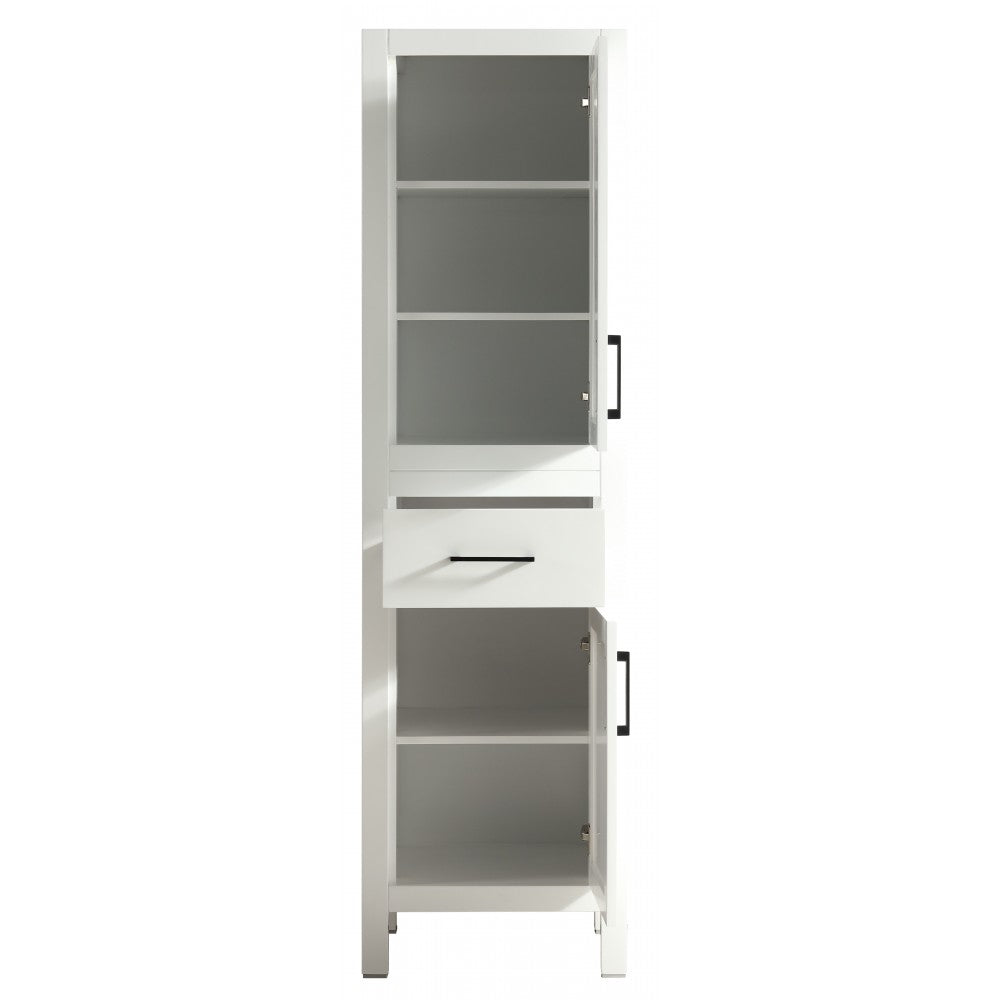 Armoire de salle de bain Lyon 20'', Meuble de rangement en bois - Blanc