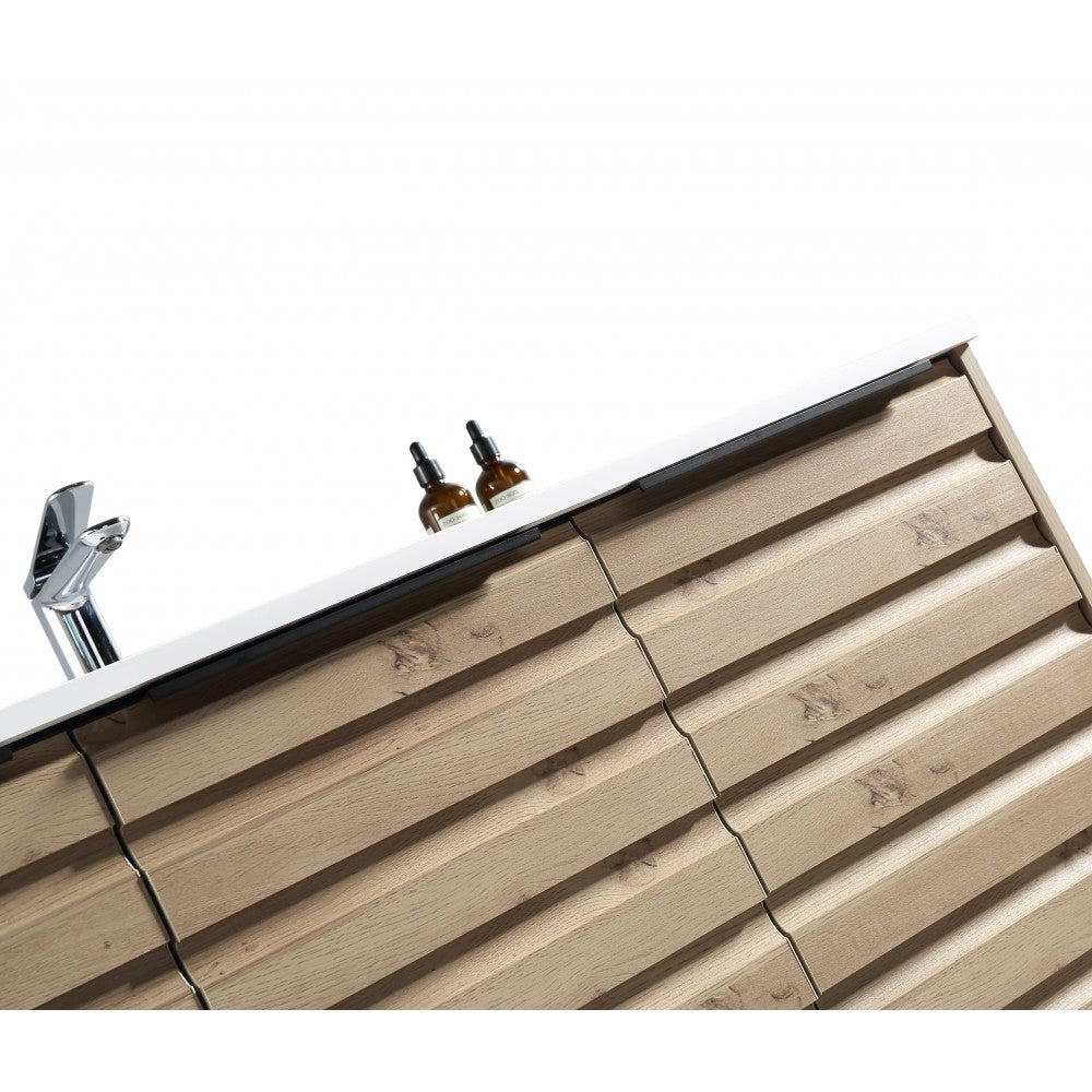 Tavira 39.5" Zurich Oak, Vanité sur pied