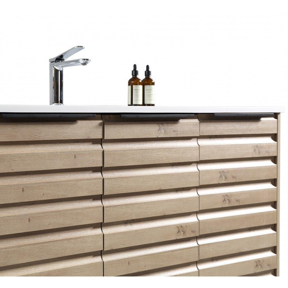 Tavira 39.5" Zurich Oak, Vanité sur pied