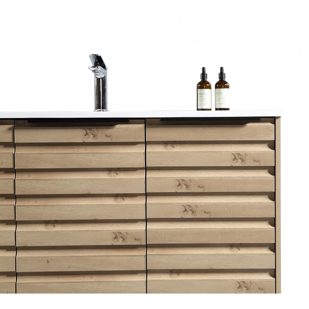 Tavira 39.5" Zurich Oak, Vanité sur pied
