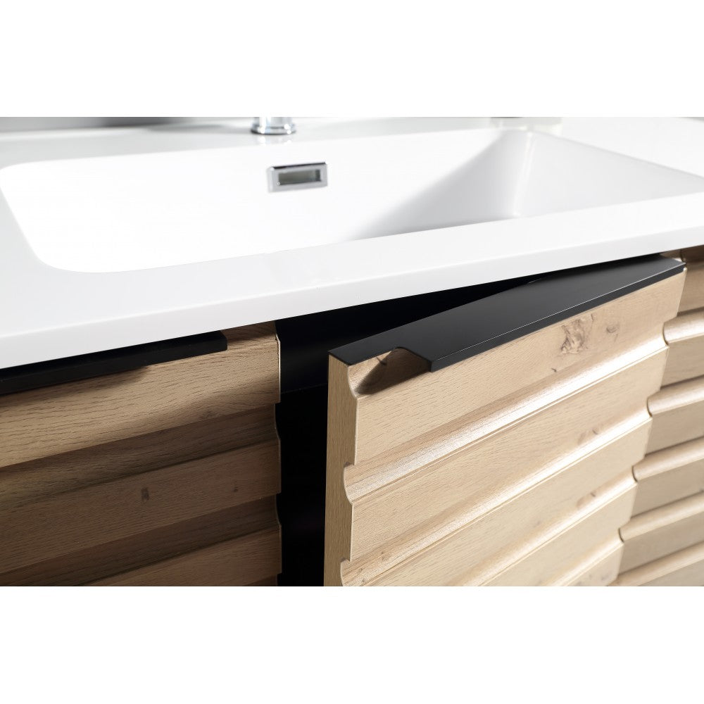Tavira 39.5" Zurich Oak, Vanité sur pied